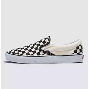 Black and White Checkered Slip On Vans
